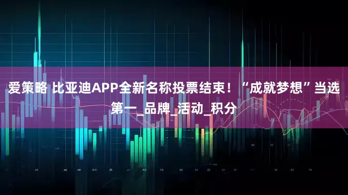 爱策略 比亚迪APP全新名称投票结束！“成就梦想”当选第一_品牌_活动_积分