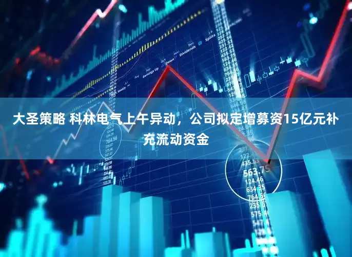 大圣策略 科林电气上午异动，公司拟定增募资15亿元补充流动资金